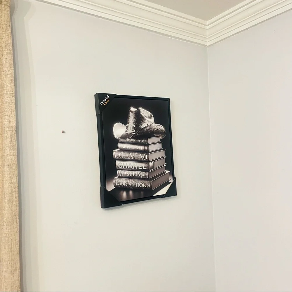 Chanel and Louis Vuitton Book Stack Wall Art home decor